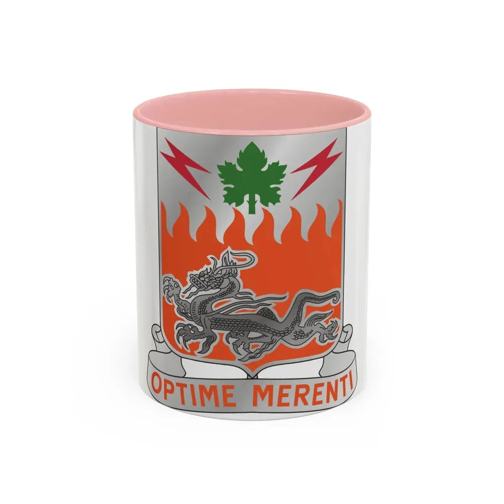 307 Signal Battalion (U.S. Army) Accent Coffee Mug 11oz Pink - Go Mug Yourself