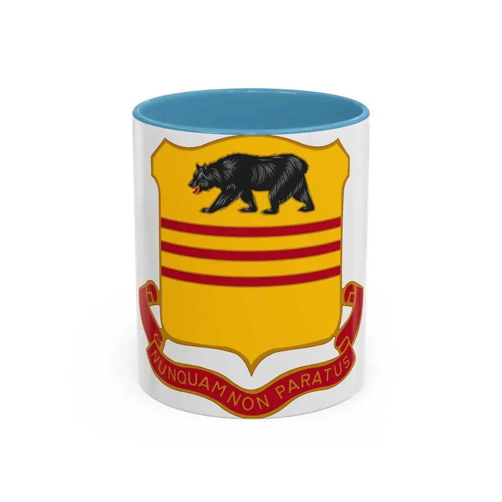 308 Cavalry Regiment (U.S. Army) Accent Coffee Mug 11oz Light Blue - Go Mug Yourself