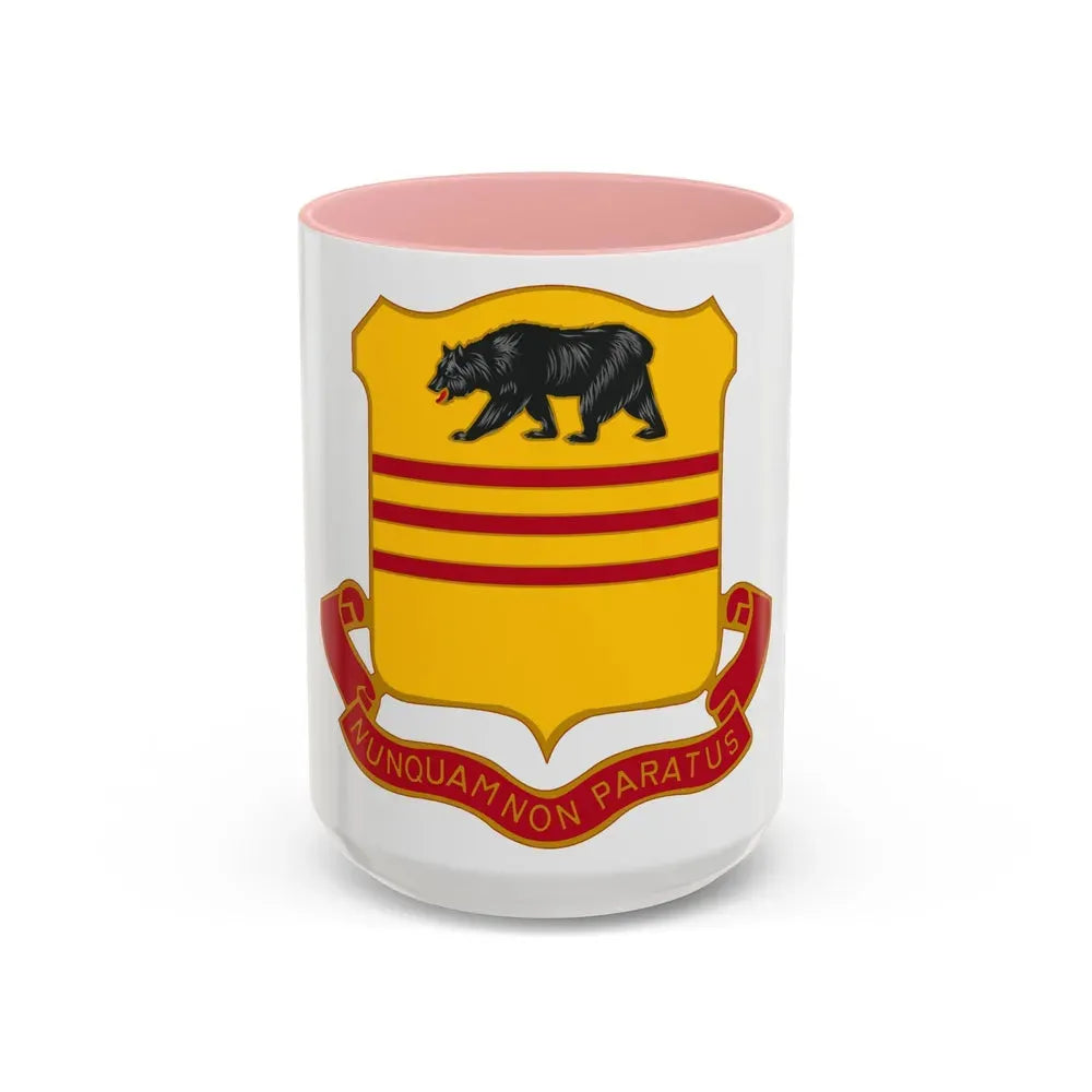 308 Cavalry Regiment (U.S. Army) Accent Coffee Mug 15oz Pink - Go Mug Yourself