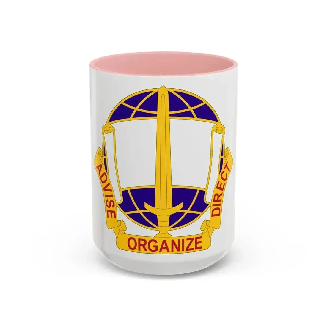 308 Civil Affairs Brigade 2 (U.S. Army) Accent Coffee Mug 15oz Pink - Go Mug Yourself