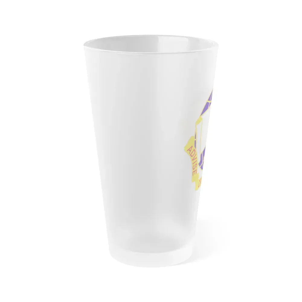 308 Civil Affairs Brigade 2 (U.S. Army) Frosted Pint Glass 16oz - Go Mug Yourself