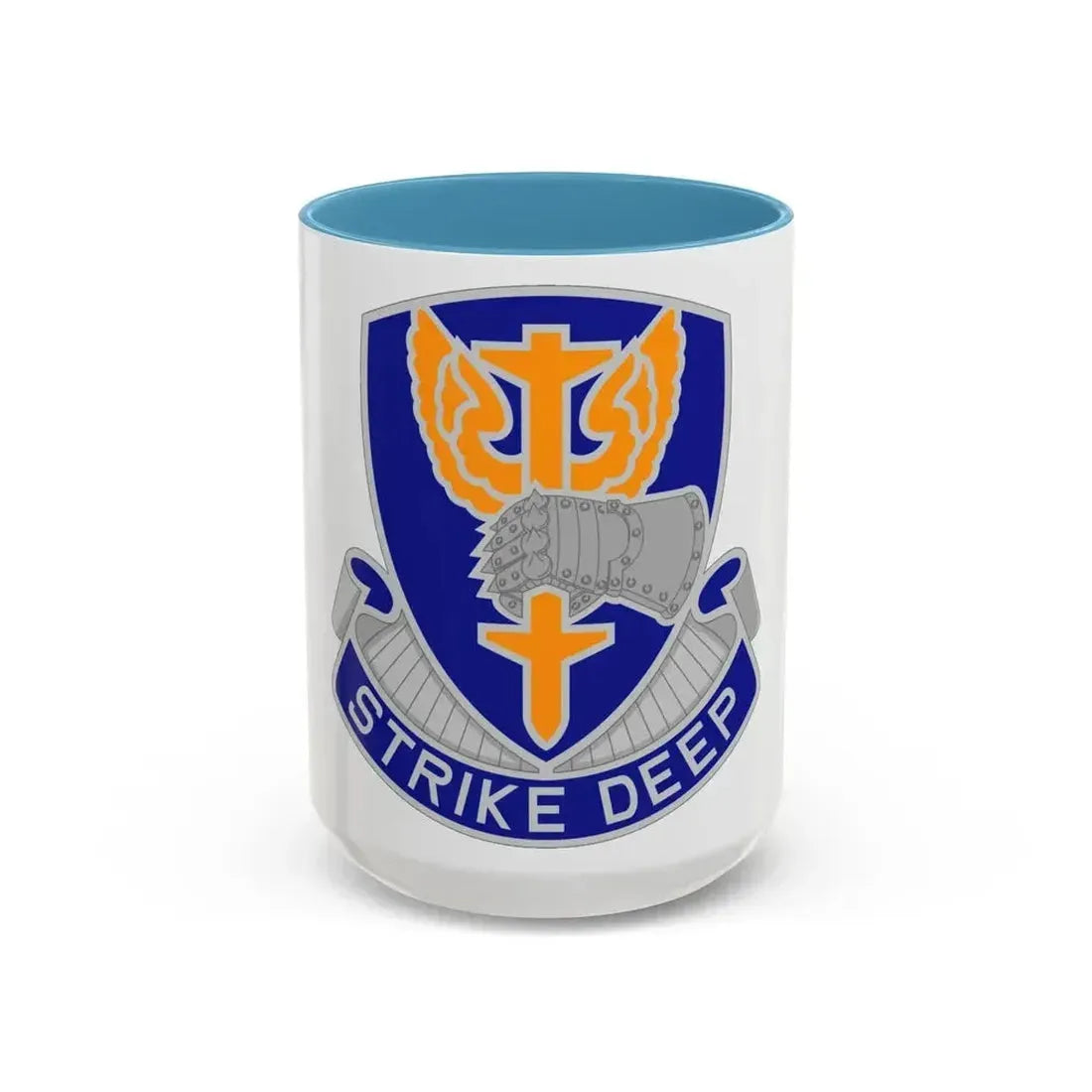 309 Aviation Battalion 2 (U.S. Army) Accent Coffee Mug 15oz Light Blue - Go Mug Yourself