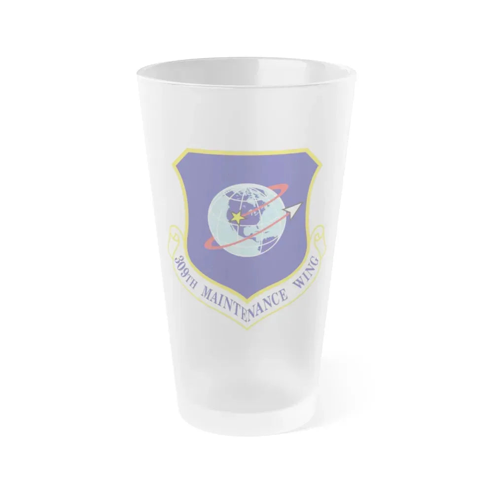 309th Maintenance Wing (U.S. Air Force) Frosted Pint Glass 16oz 16oz Frosted - Go Mug Yourself
