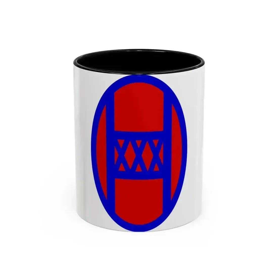 30th Infantry Division SSI (U.S. Army) Accent Coffee Mug 11oz Black - Go Mug Yourself