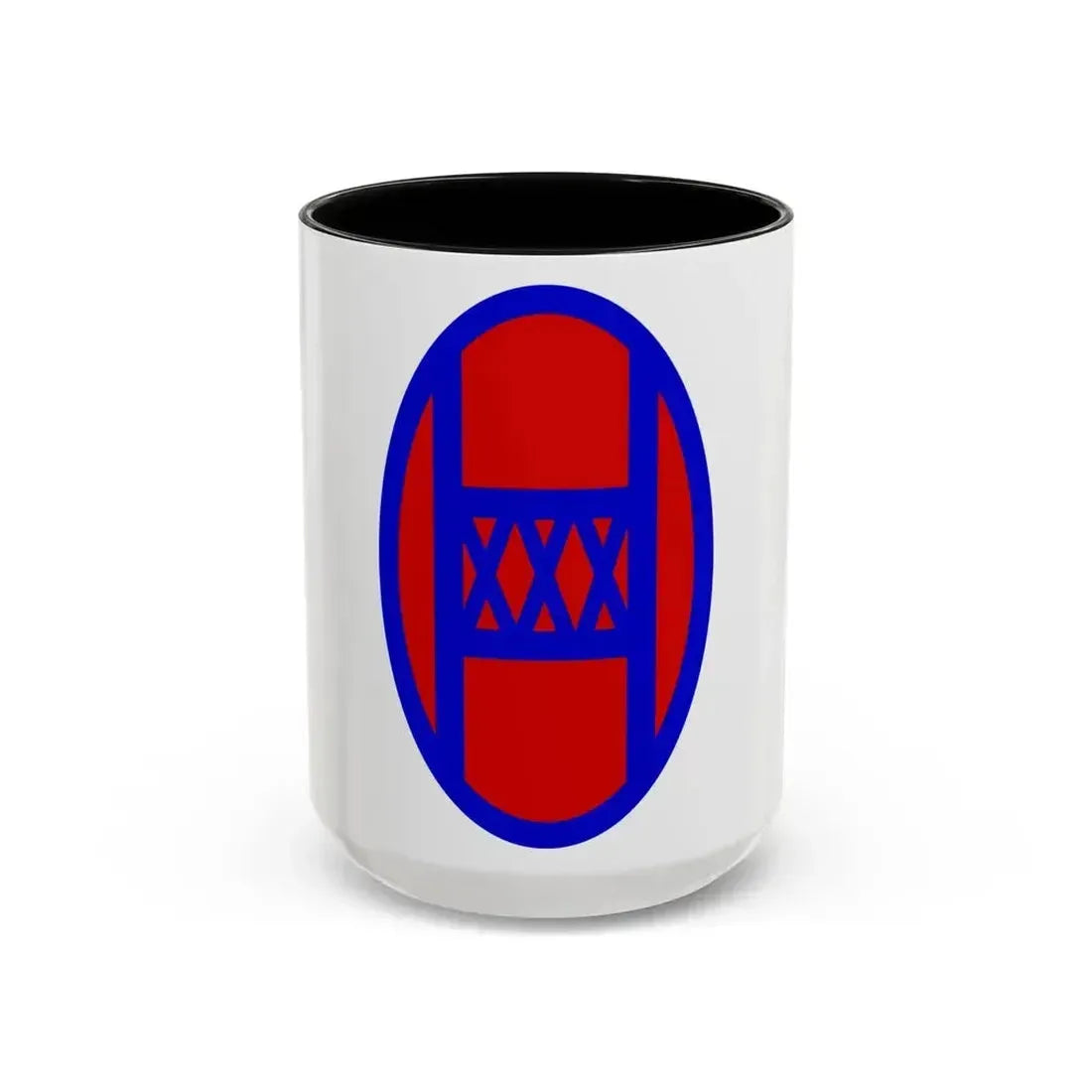 30th Infantry Division SSI (U.S. Army) Accent Coffee Mug 15oz Black - Go Mug Yourself