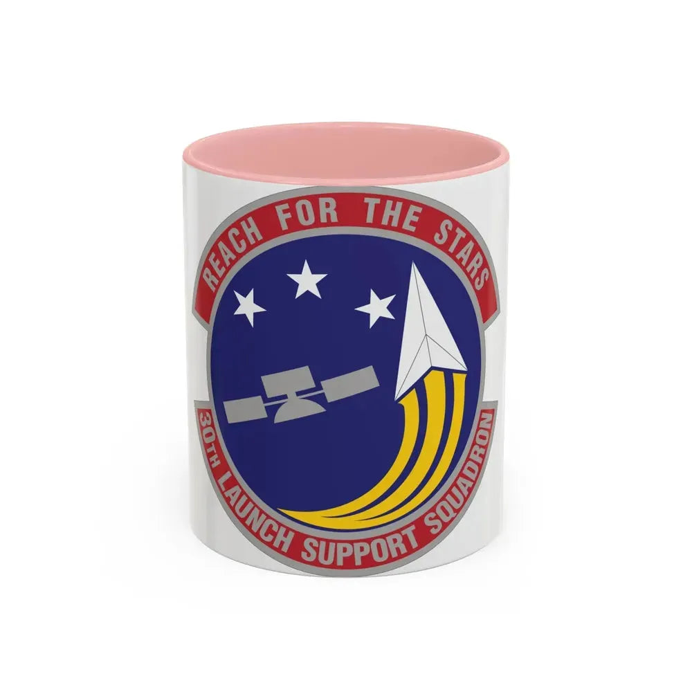 30th Launch Support Squadron (U.S. Air Force) Accent Coffee Mug 11oz Pink - Go Mug Yourself
