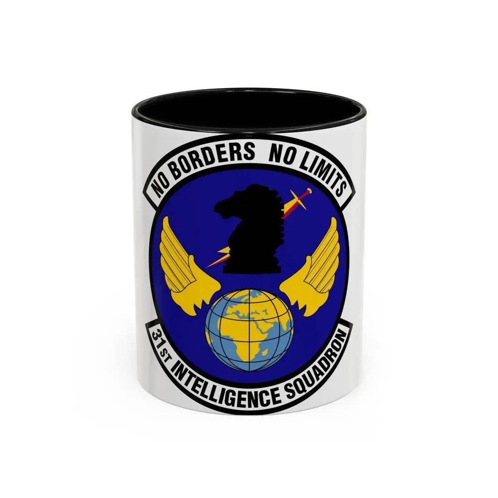 31 Intelligence Squadron ACC (U.S. Air Force) Accent Coffee Mug 11oz Black - Go Mug Yourself