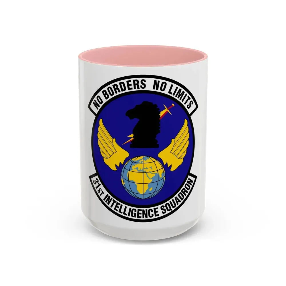 31 Intelligence Squadron ACC (U.S. Air Force) Accent Coffee Mug 15oz Pink - Go Mug Yourself