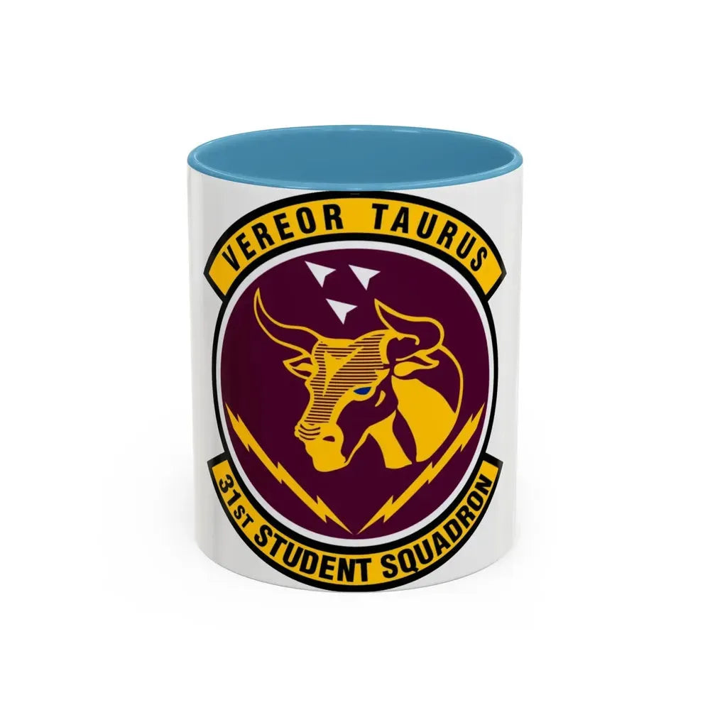 31 Student Sq AETC (U.S. Air Force) Accent Coffee Mug 11oz Light Blue - Go Mug Yourself