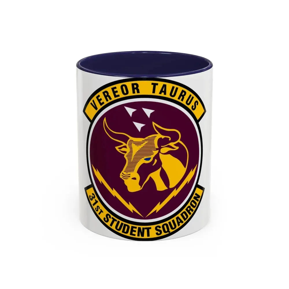 31 Student Sq AETC (U.S. Air Force) Accent Coffee Mug 11oz Navy - Go Mug Yourself