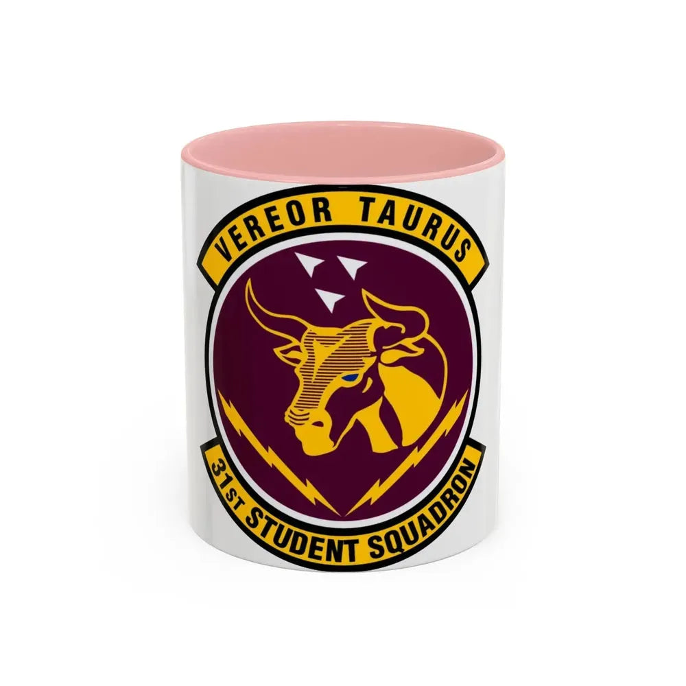 31 Student Sq AETC (U.S. Air Force) Accent Coffee Mug 11oz Pink - Go Mug Yourself