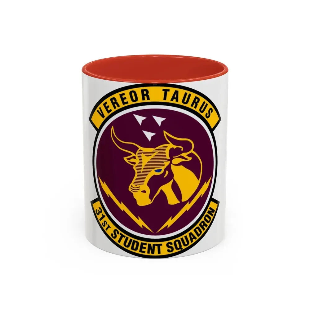 31 Student Sq AETC (U.S. Air Force) Accent Coffee Mug 11oz Red - Go Mug Yourself
