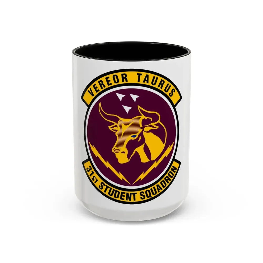 31 Student Sq AETC (U.S. Air Force) Accent Coffee Mug 15oz Black - Go Mug Yourself