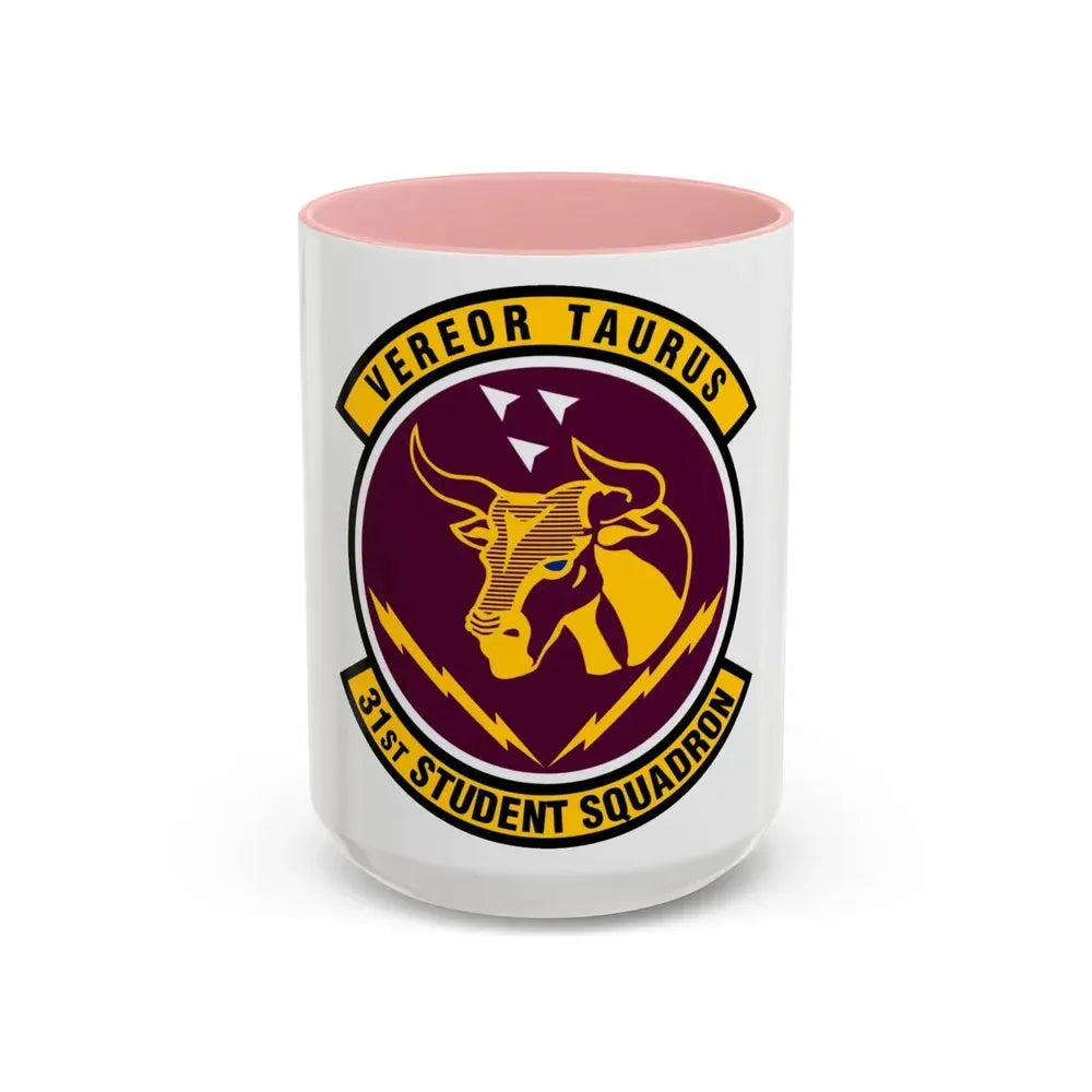 31 Student Sq AETC (U.S. Air Force) Accent Coffee Mug 15oz Pink - Go Mug Yourself