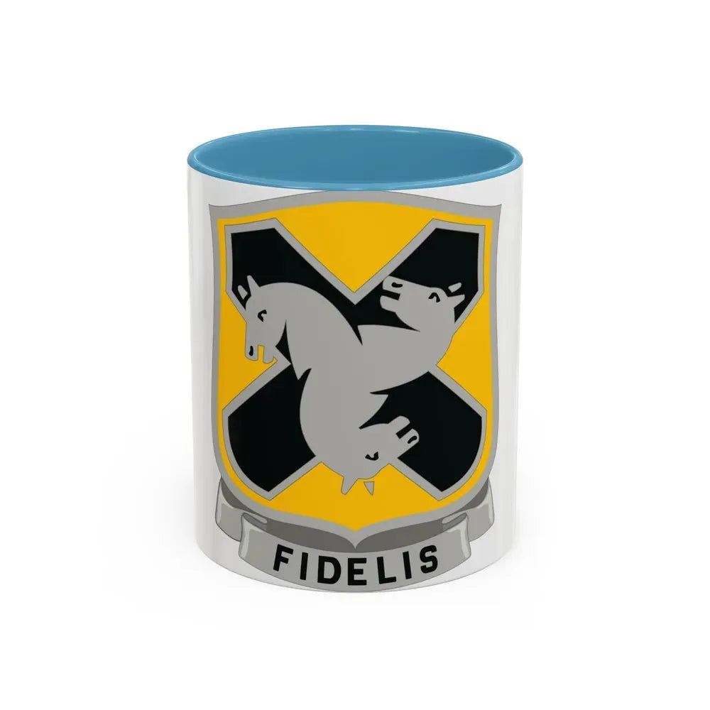 310 Cavalry Regiment (U.S. Army) Accent Coffee Mug 11oz Light Blue - Go Mug Yourself
