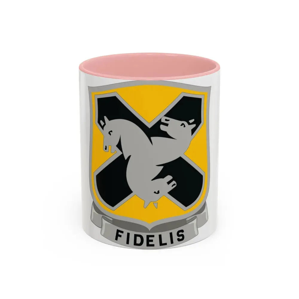 310 Cavalry Regiment (U.S. Army) Accent Coffee Mug 11oz Pink - Go Mug Yourself