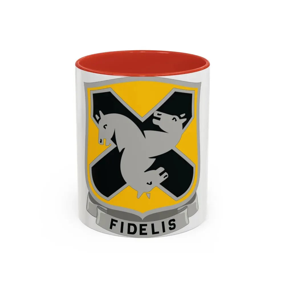 310 Cavalry Regiment (U.S. Army) Accent Coffee Mug 11oz Red - Go Mug Yourself