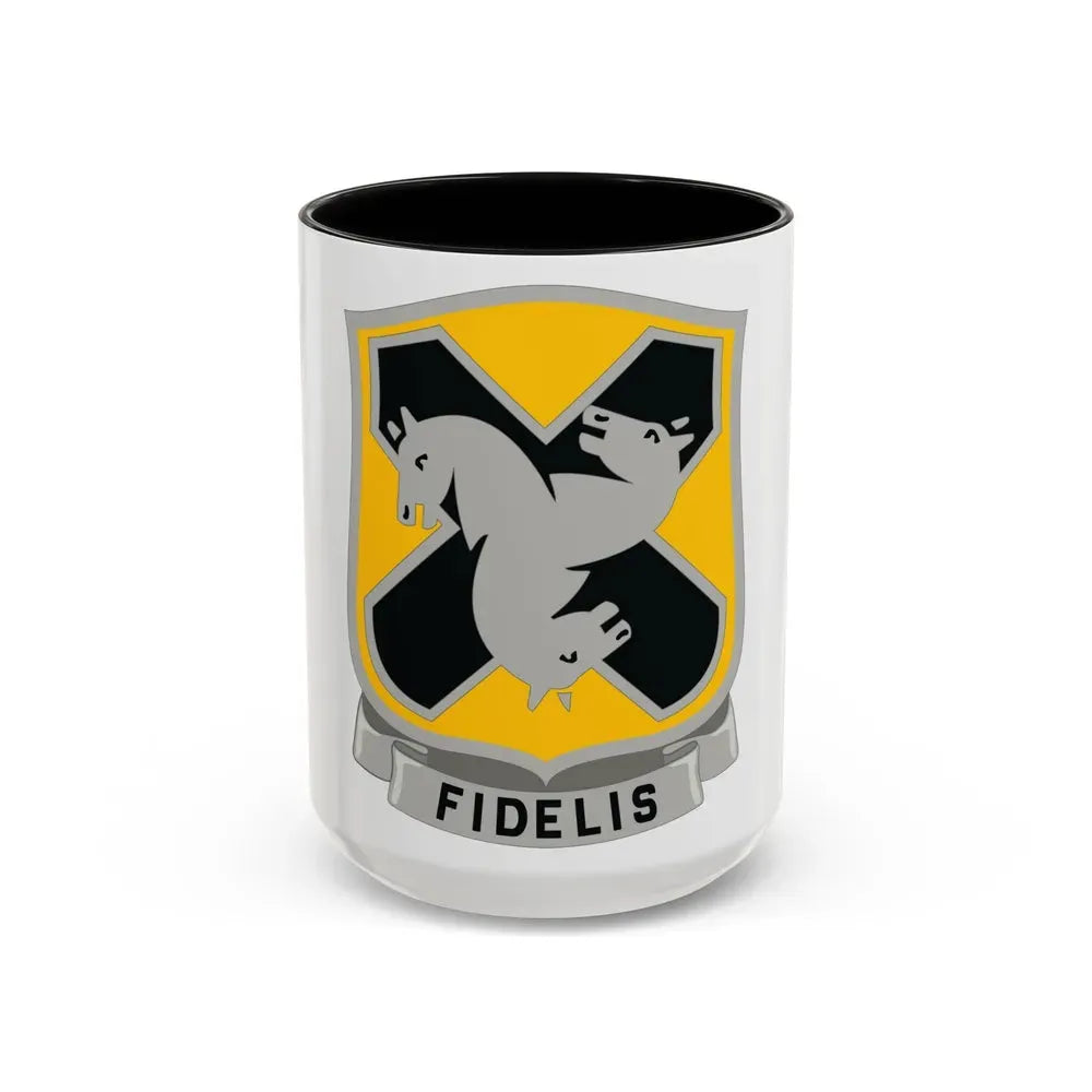 310 Cavalry Regiment (U.S. Army) Accent Coffee Mug 15oz Black - Go Mug Yourself