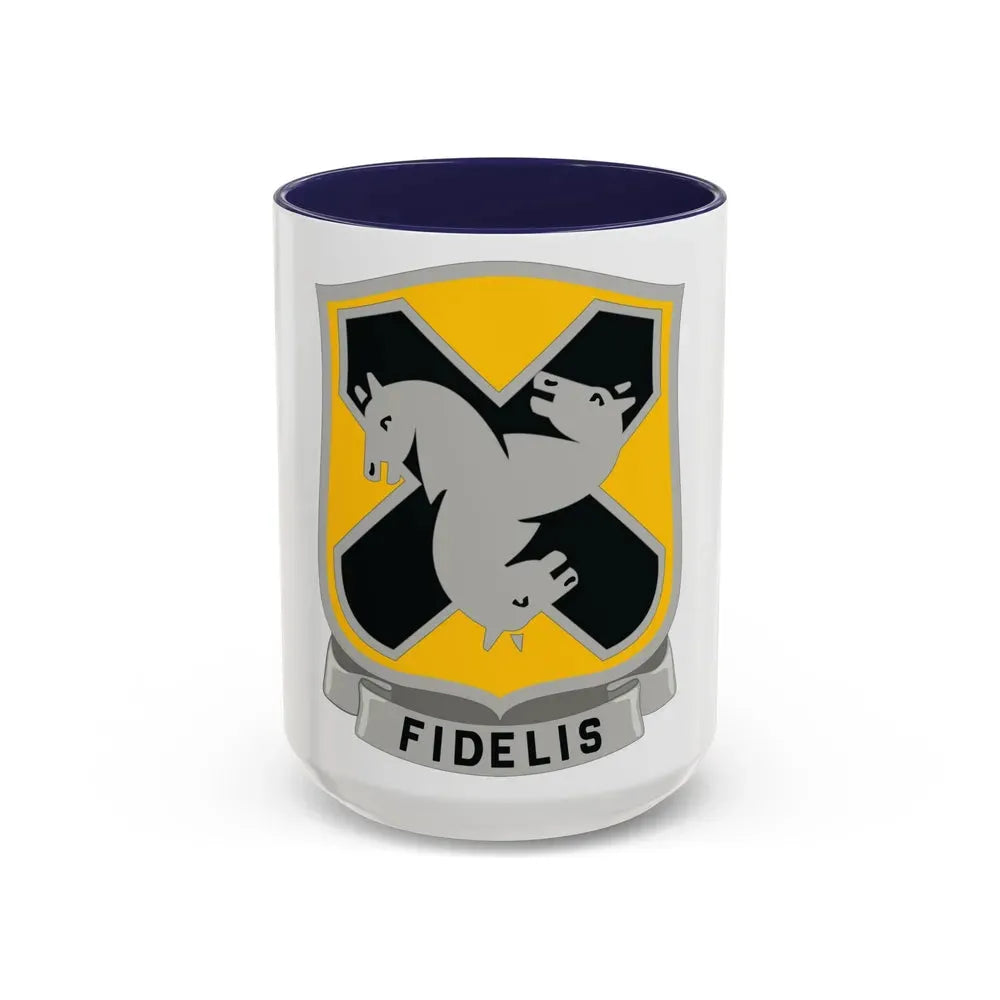 310 Cavalry Regiment (U.S. Army) Accent Coffee Mug 15oz Navy - Go Mug Yourself