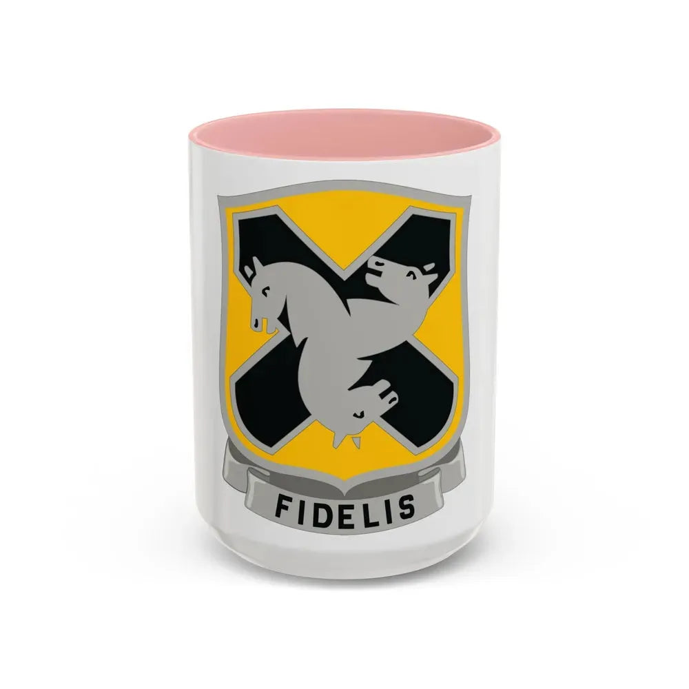 310 Cavalry Regiment (U.S. Army) Accent Coffee Mug 15oz Pink - Go Mug Yourself