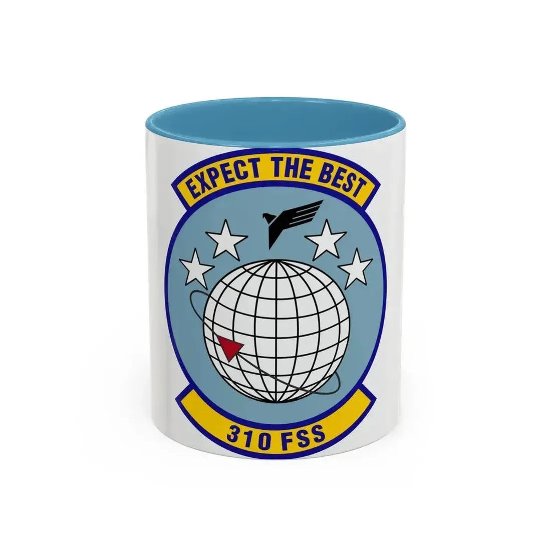 310 Force Support Squadron AFRC (U.S. Air Force) Accent Coffee Mug 11oz Light Blue - Go Mug Yourself