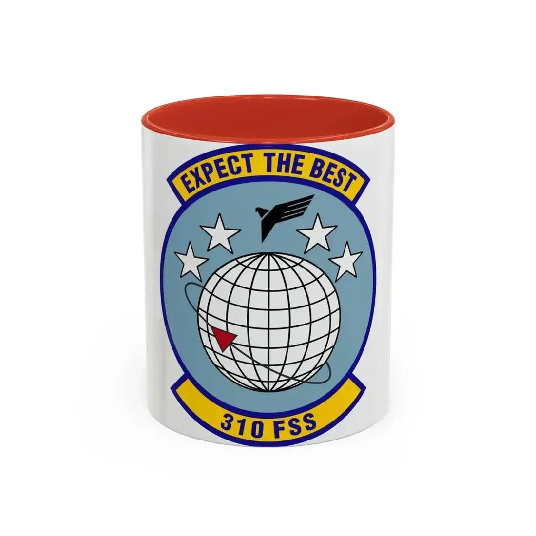 310 Force Support Squadron AFRC (U.S. Air Force) Accent Coffee Mug 11oz Red - Go Mug Yourself