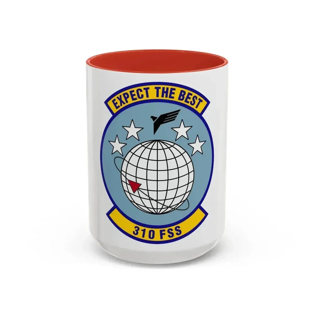 310 Force Support Squadron AFRC (U.S. Air Force) Accent Coffee Mug 15oz Red - Go Mug Yourself