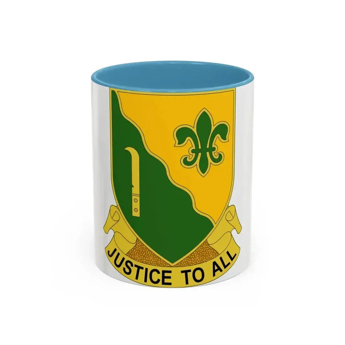 310 Military Police Battalion (U.S. Army) Accent Coffee Mug 11oz Light Blue - Go Mug Yourself