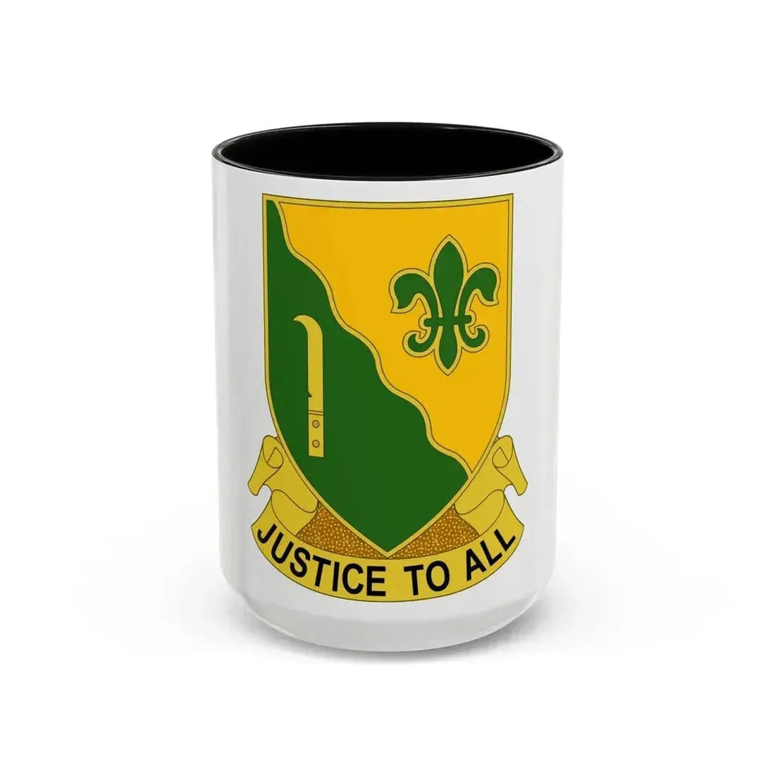 310 Military Police Battalion (U.S. Army) Accent Coffee Mug 15oz Black - Go Mug Yourself