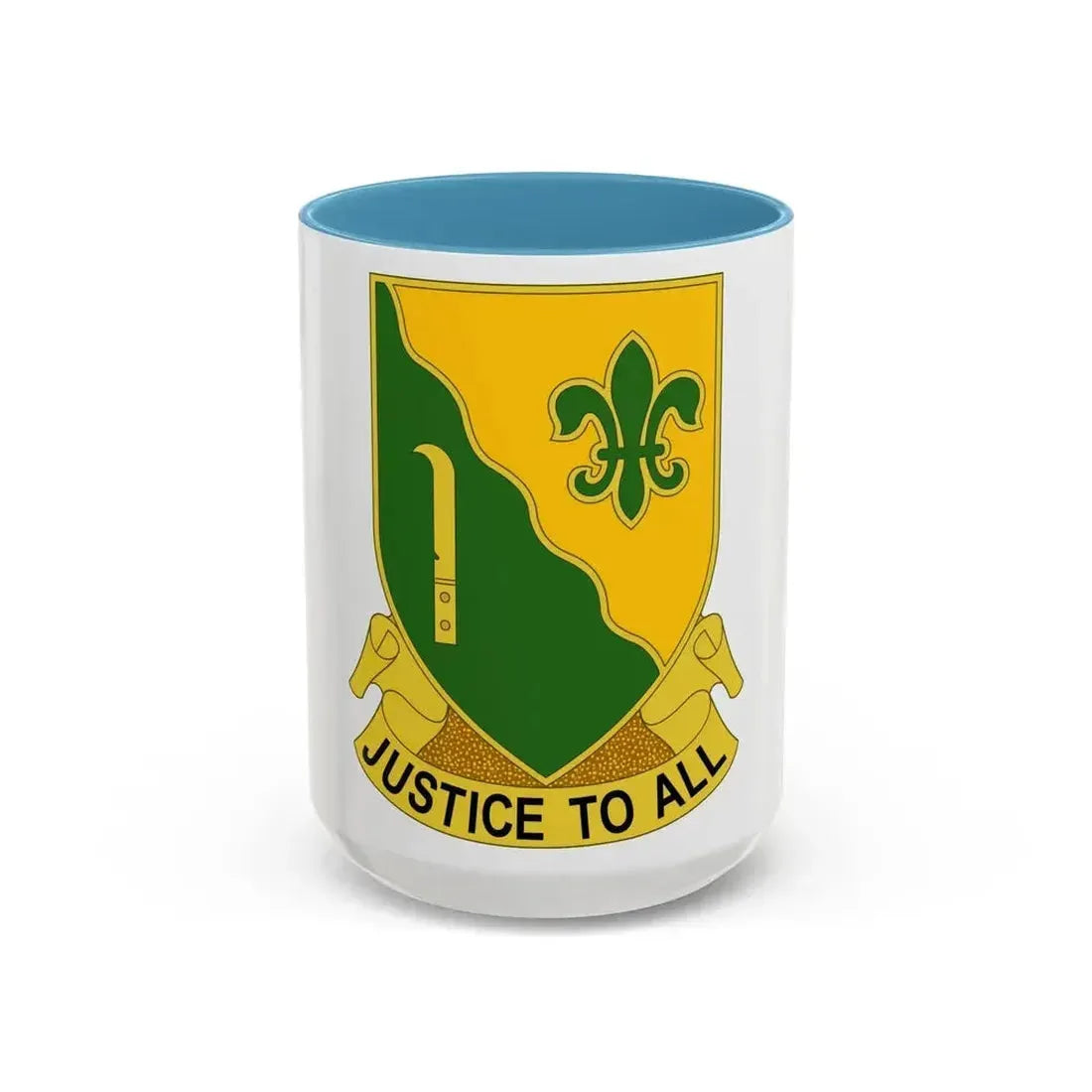 310 Military Police Battalion (U.S. Army) Accent Coffee Mug 15oz Light Blue - Go Mug Yourself