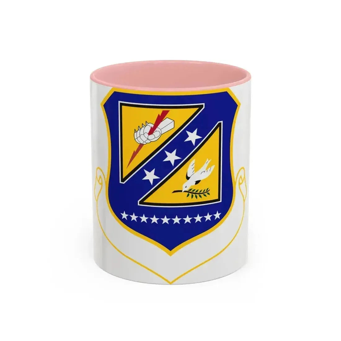 310 Space Wing AFRC (U.S. Air Force) Accent Coffee Mug 11oz Pink - Go Mug Yourself