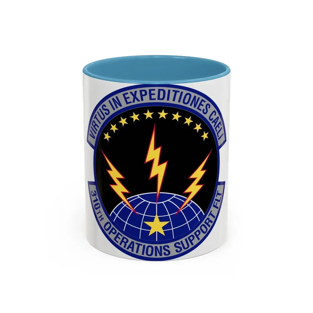 310th Operations Support Flight (U.S. Air Force) Accent Coffee Mug 11oz Light Blue - Go Mug Yourself