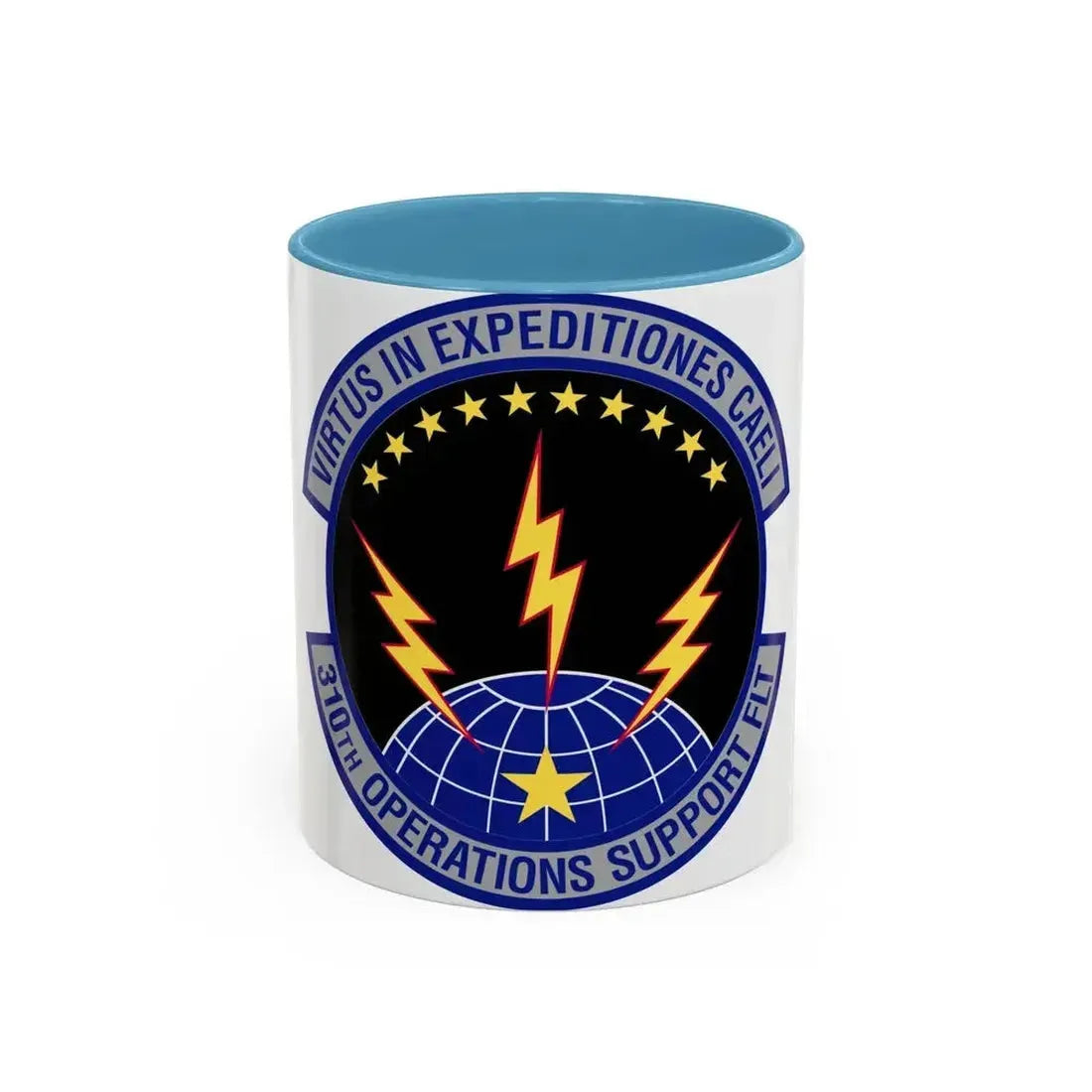 310th Operations Support Flight (U.S. Air Force) Accent Coffee Mug 11oz Light Blue - Go Mug Yourself
