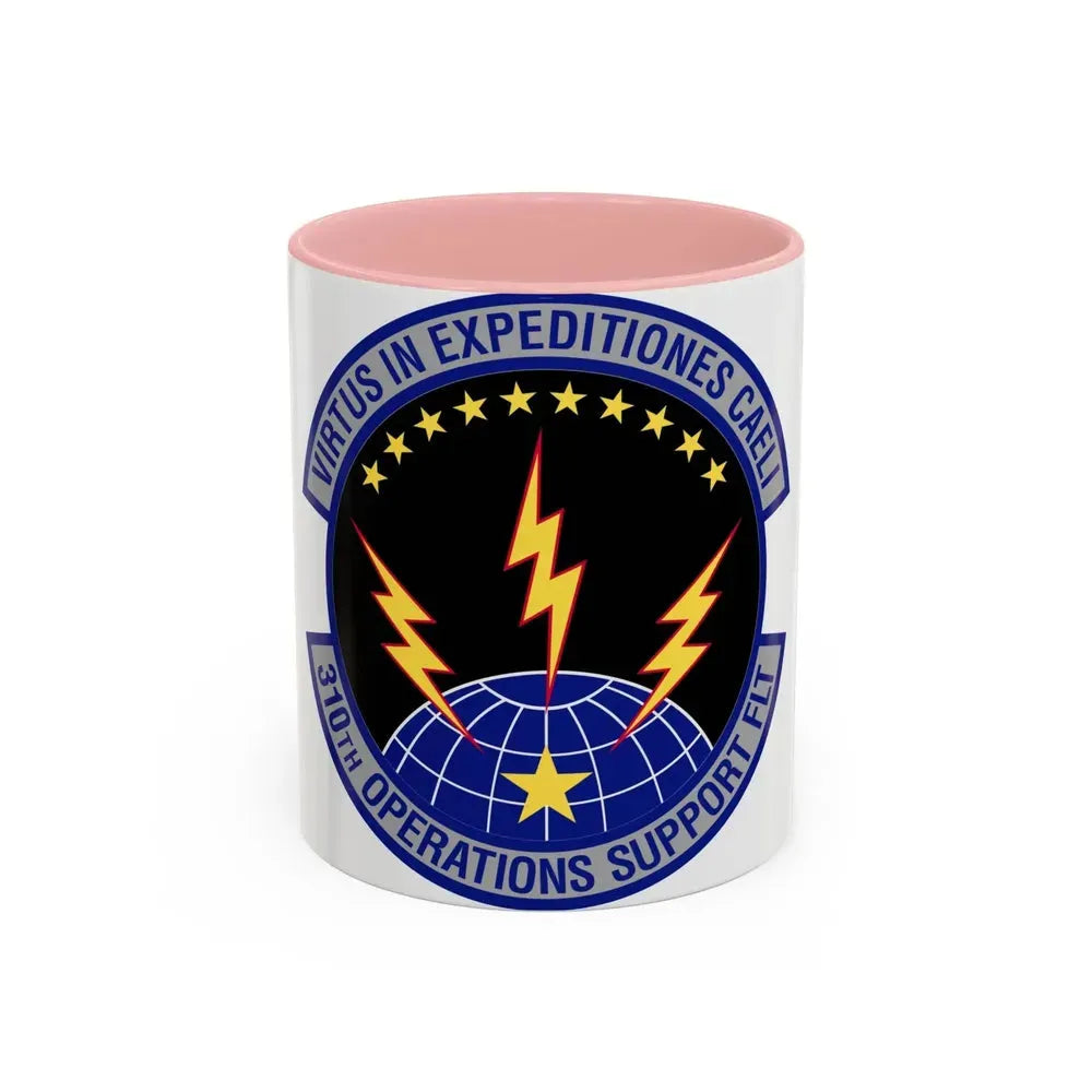 310th Operations Support Flight (U.S. Air Force) Accent Coffee Mug 11oz Pink - Go Mug Yourself