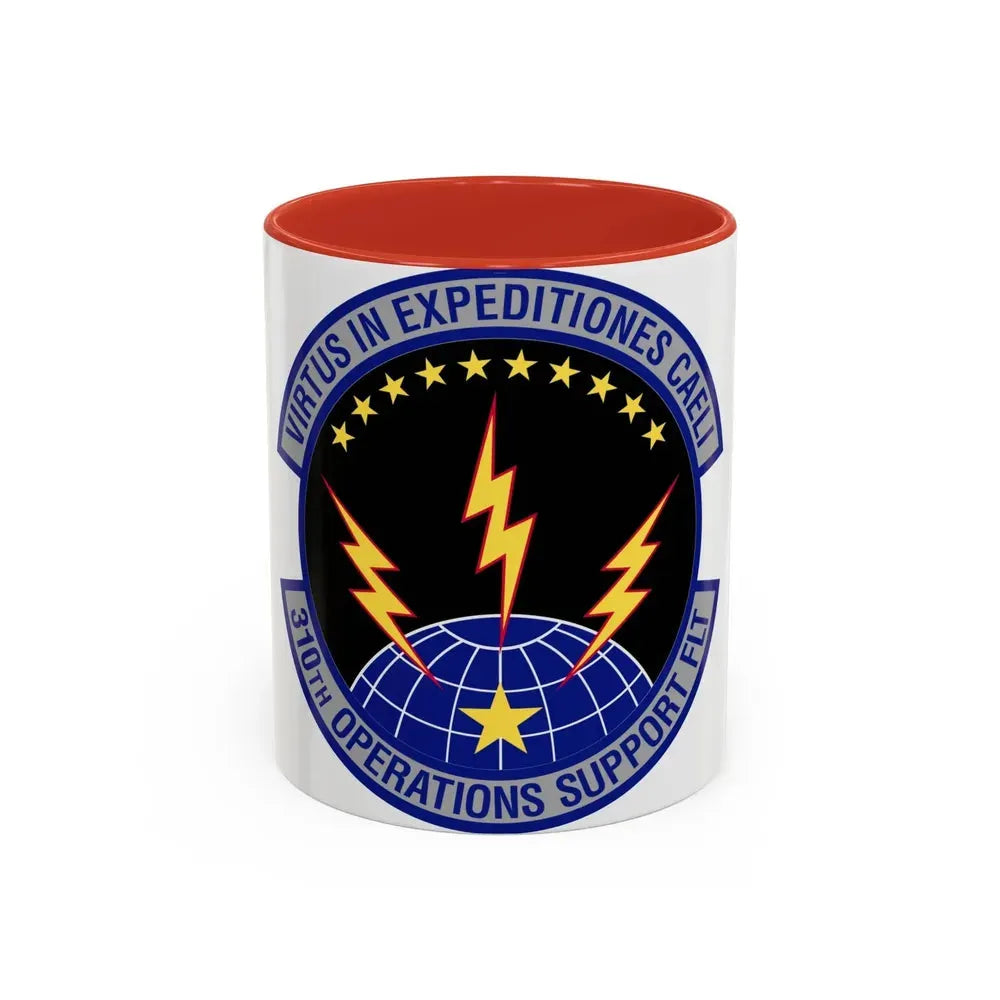 310th Operations Support Flight (U.S. Air Force) Accent Coffee Mug 11oz Red - Go Mug Yourself
