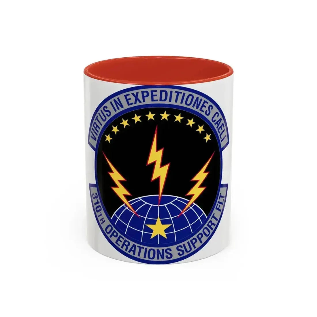 310th Operations Support Flight (U.S. Air Force) Accent Coffee Mug 11oz Red - Go Mug Yourself