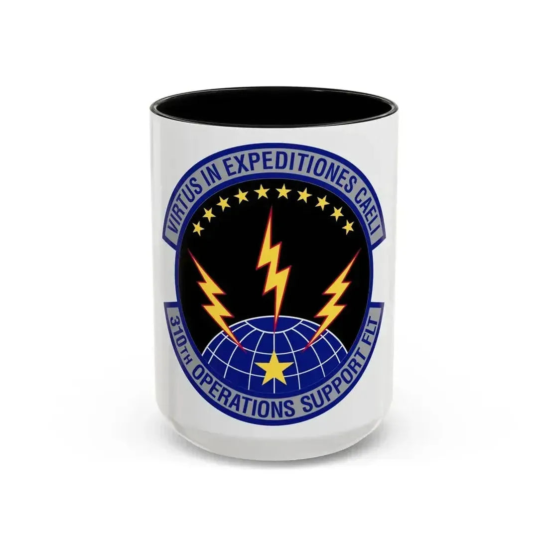 310th Operations Support Flight (U.S. Air Force) Accent Coffee Mug 15oz Black - Go Mug Yourself