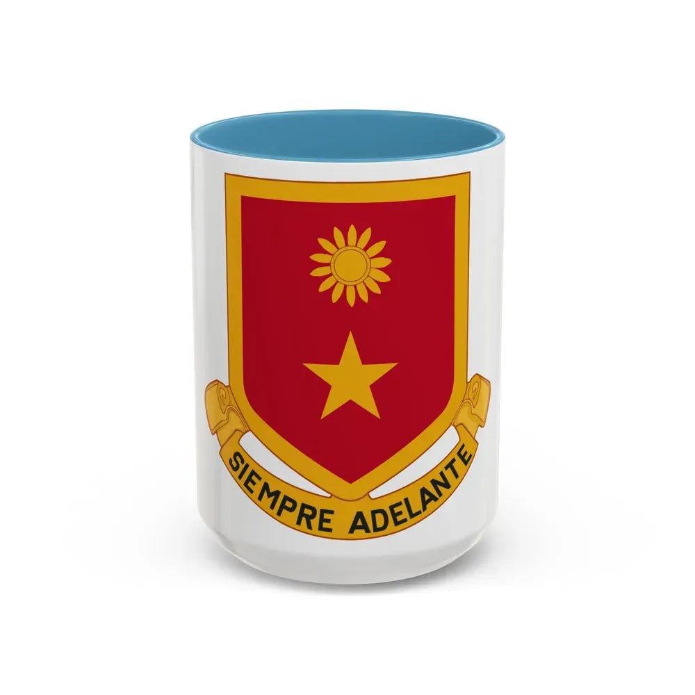 311 Cavalry Regiment (U.S. Army) Accent Coffee Mug 15oz Light Blue - Go Mug Yourself