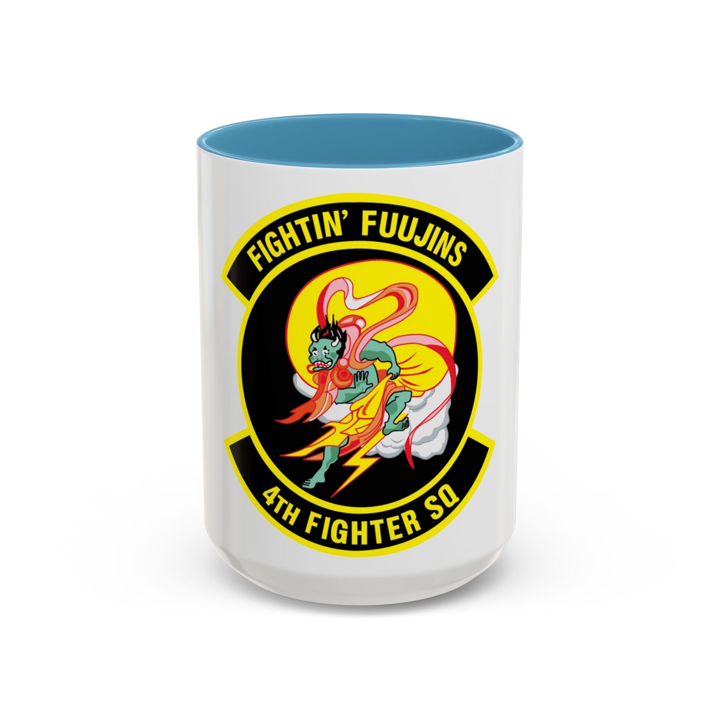 4th Fighter SQ Fightin' Fuujins (U.S. Air Force) Accent Coffee Mug