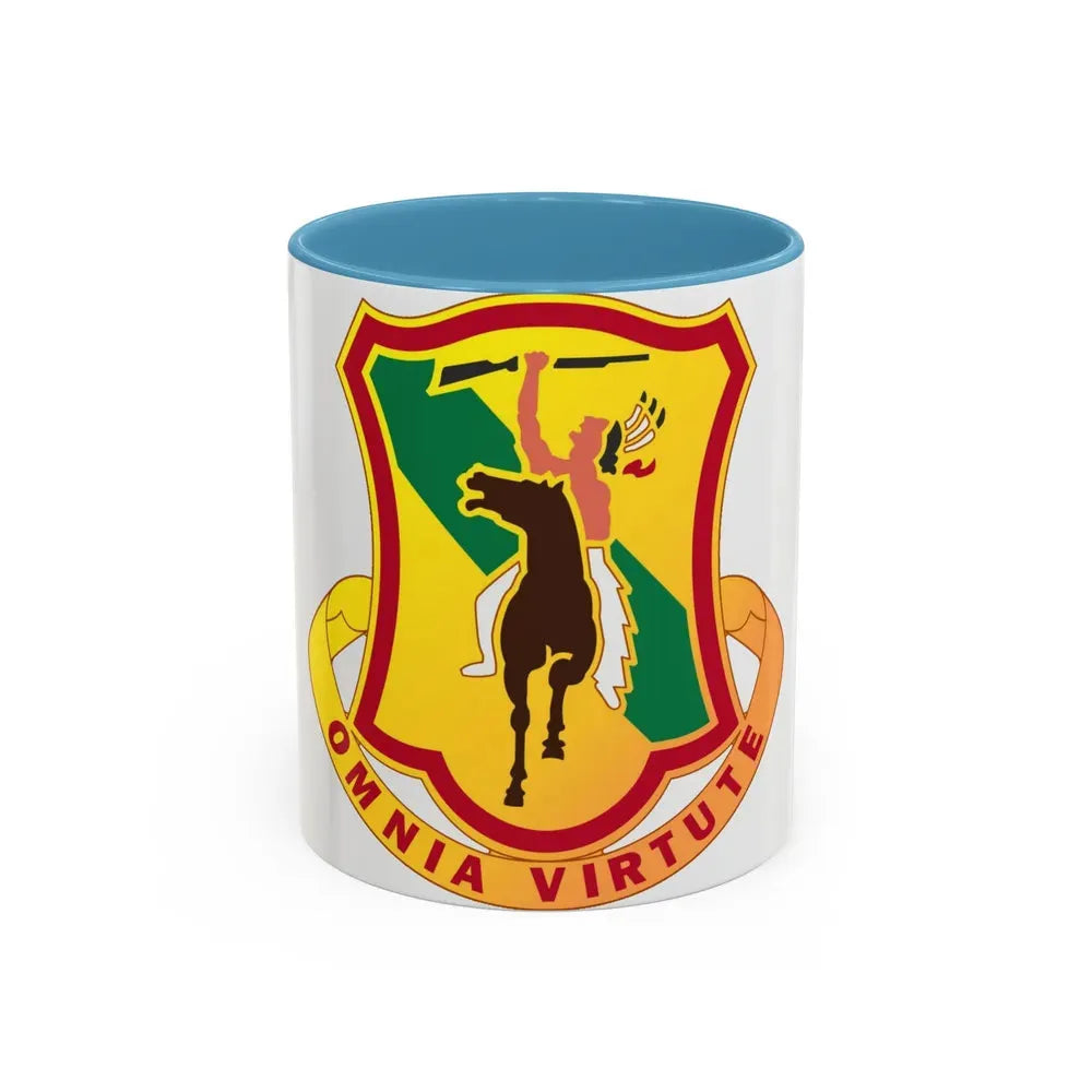 312 Cavalry Regiment (U.S. Army) Accent Coffee Mug 11oz Light Blue - Go Mug Yourself
