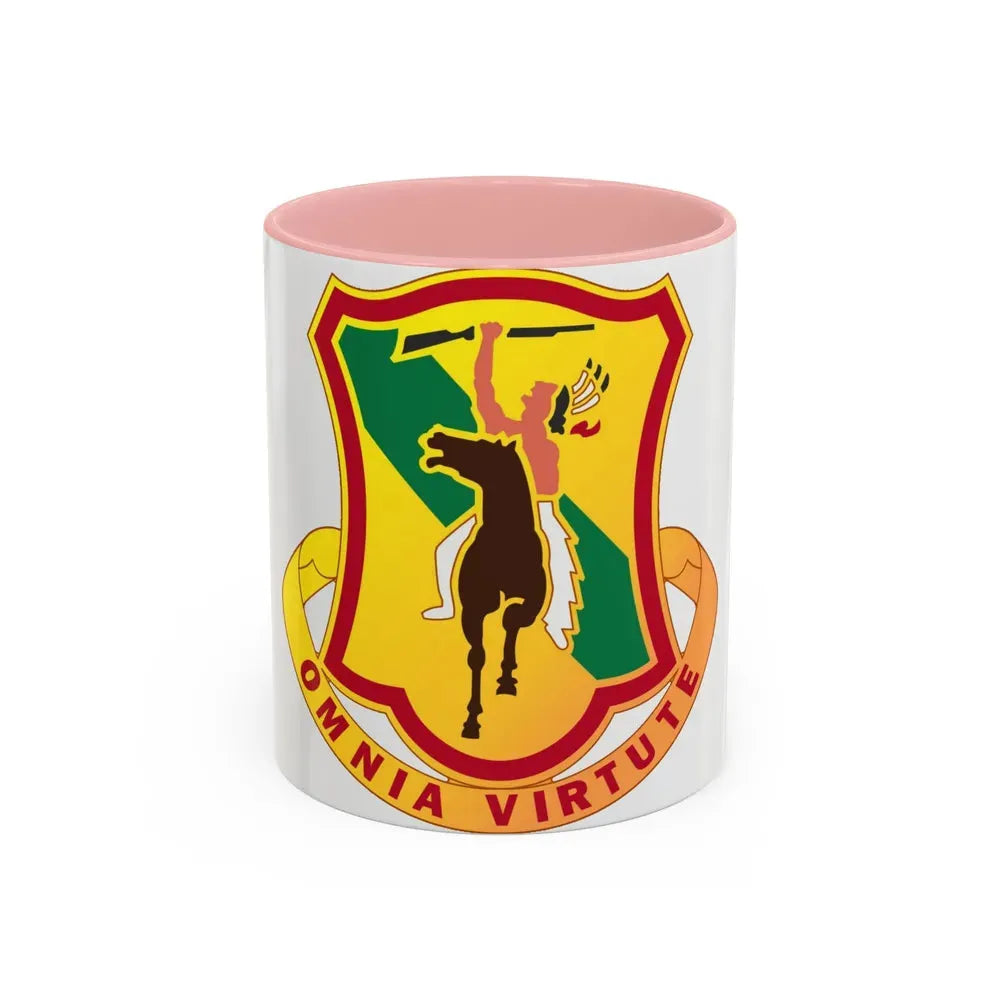 312 Cavalry Regiment (U.S. Army) Accent Coffee Mug 11oz Pink - Go Mug Yourself