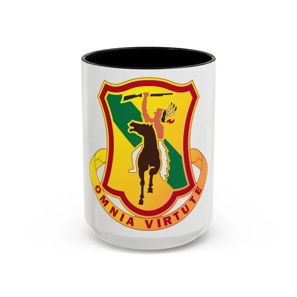 312 Cavalry Regiment (U.S. Army) Accent Coffee Mug 15oz Black - Go Mug Yourself
