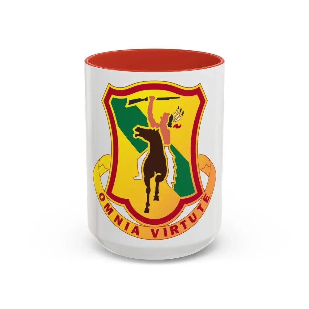 312 Cavalry Regiment (U.S. Army) Accent Coffee Mug 15oz Red - Go Mug Yourself