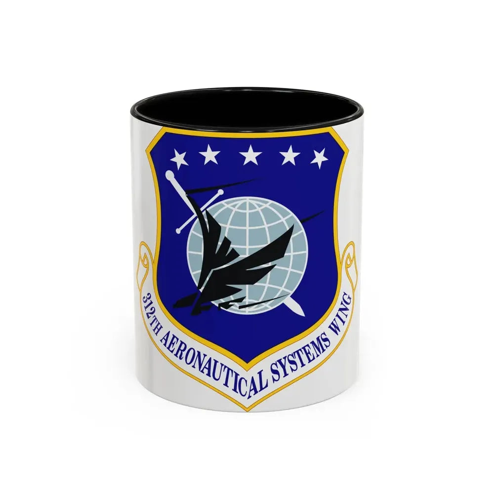312th Aeronautical Systems Wing (U.S. Air Force) Accent Coffee Mug 11oz Black - Go Mug Yourself