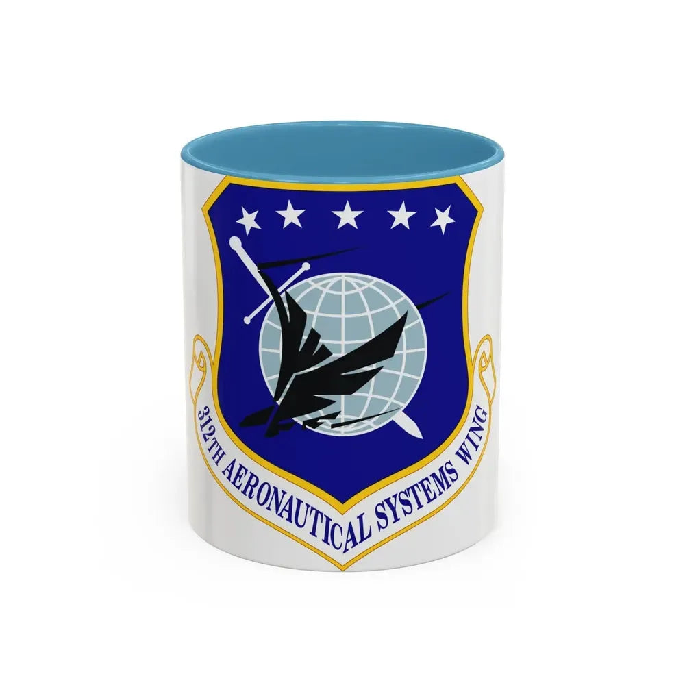 312th Aeronautical Systems Wing (U.S. Air Force) Accent Coffee Mug 11oz Light Blue - Go Mug Yourself