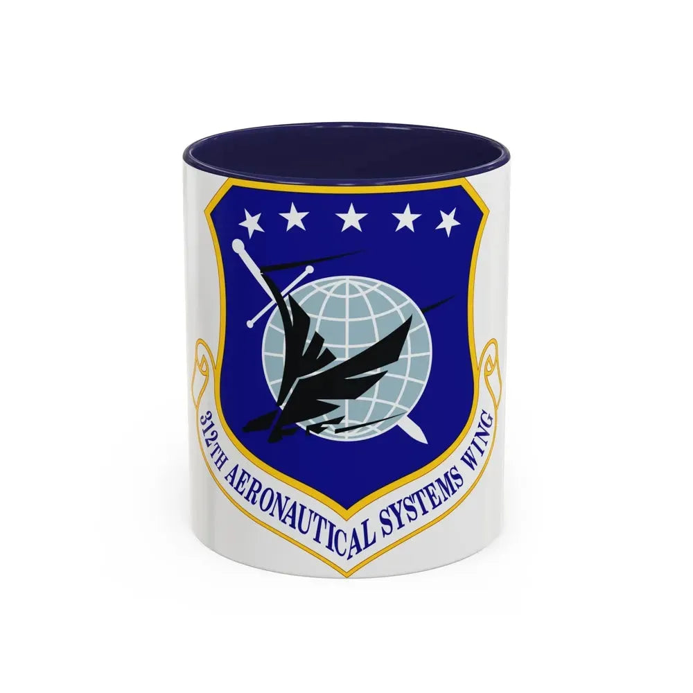 312th Aeronautical Systems Wing (U.S. Air Force) Accent Coffee Mug 11oz Navy - Go Mug Yourself