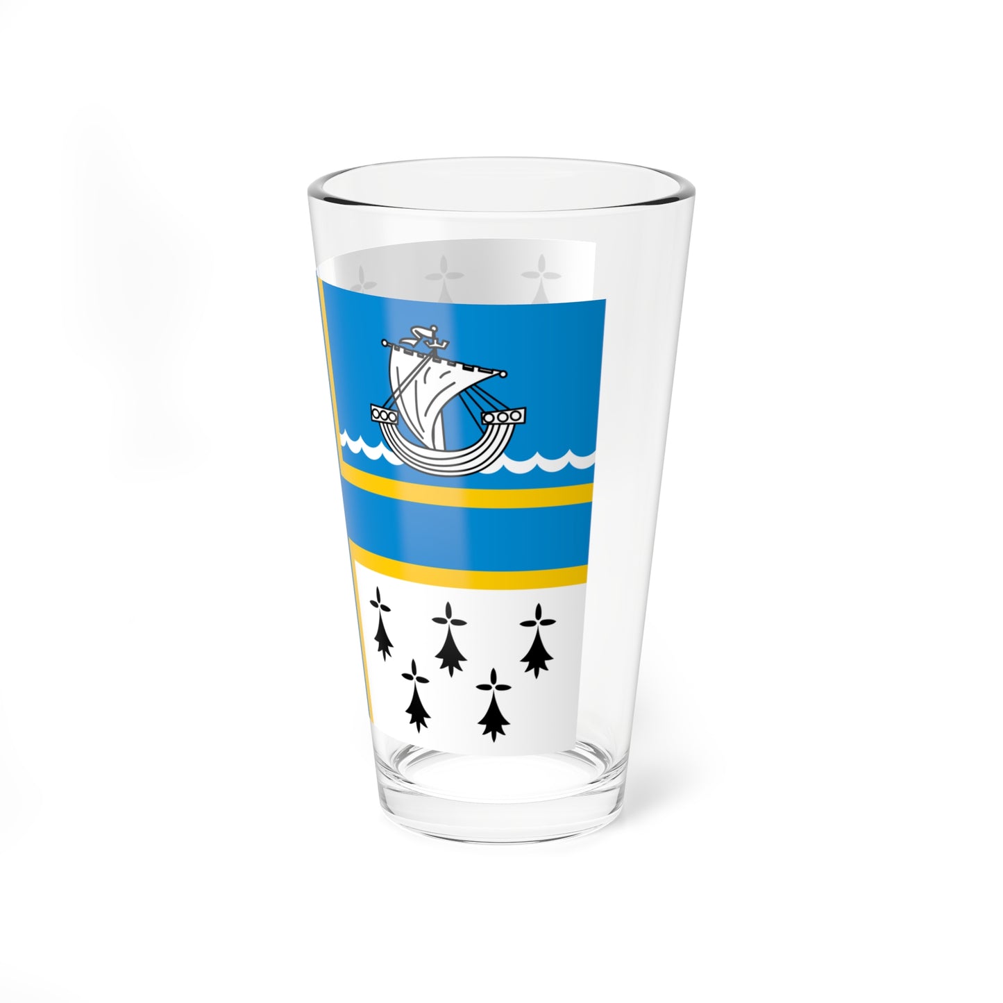 Pays de Redon traditional district flag (France) Pint Glass 16oz