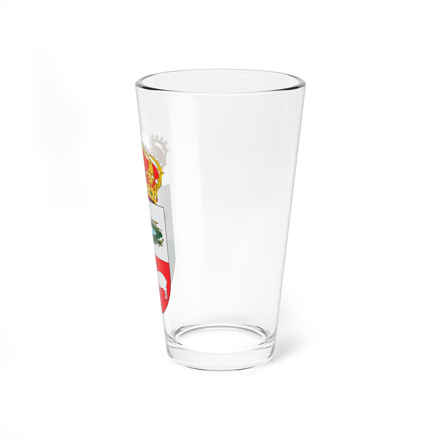 Escudo de La Almarcha2 (Spain) (Coat of Arms) Pint Glass 16oz