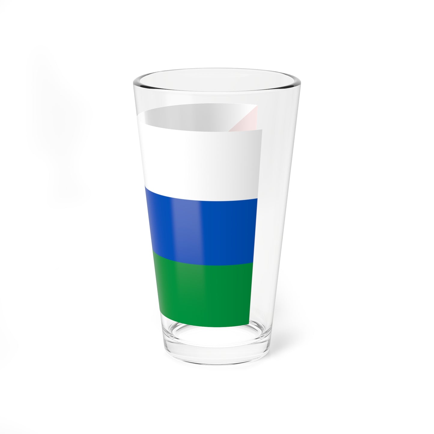 Flag of Yurginsky rayon Tyumen oblast 2002 (Russia) Pint Glass 16oz
