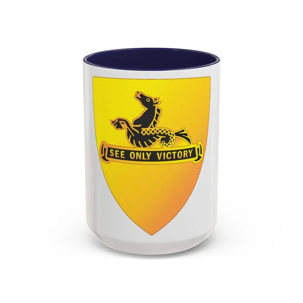 315 Cavalry Regiment (U.S. Army) Accent Coffee Mug 15oz Navy - Go Mug Yourself